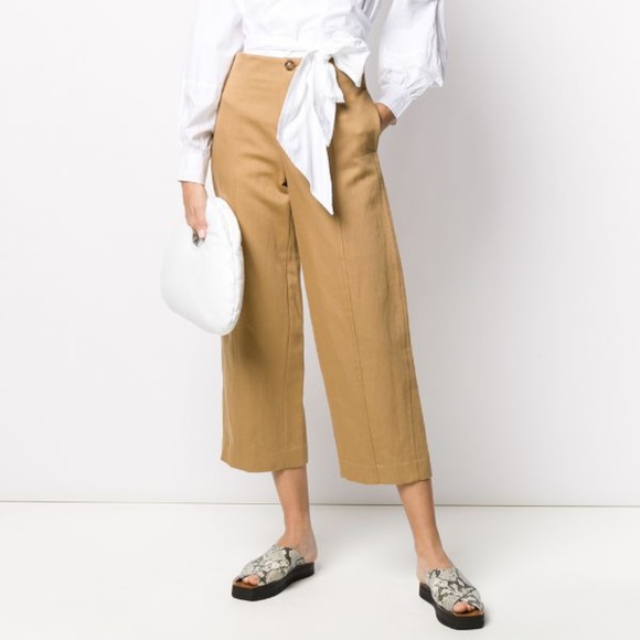 Vince High Waist Wide Leg Utility Pants 